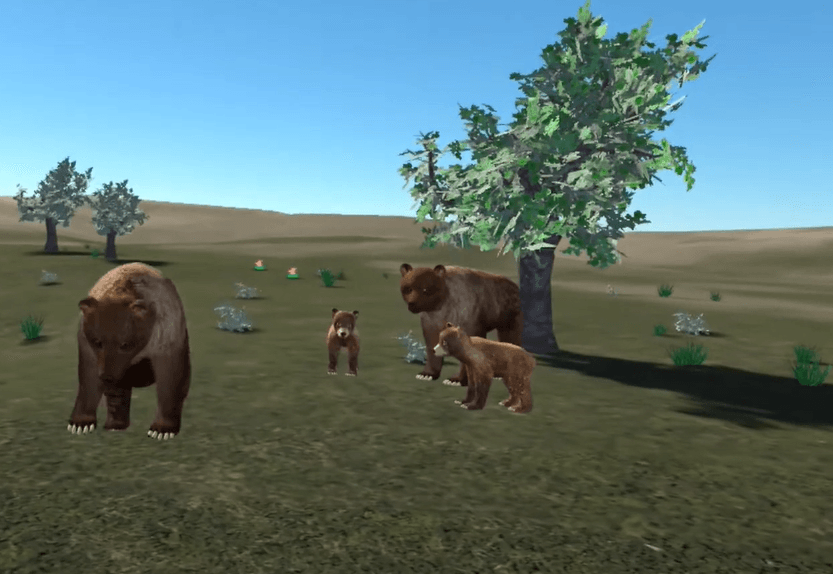 Mongolian Gobi rare animals Simulation